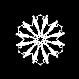 Angel Moroni Snowflake Pattern