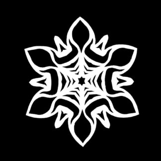 Flower Web Paper Snowflake Pattern