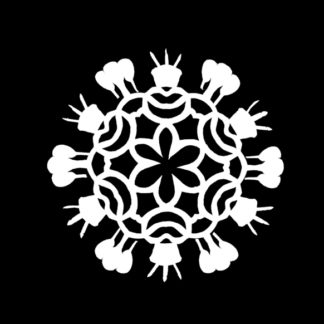 Happy Birthday Snowflake Pattern