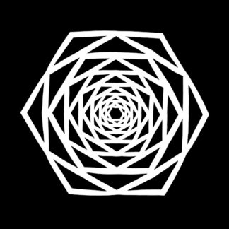 Nesting Hexagons Snowflake Pattern