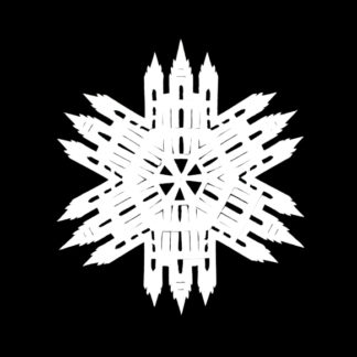 Salt Lake Temple Paper Snowflake Pattern