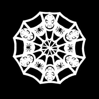 Spiderman paper snowflake pattern