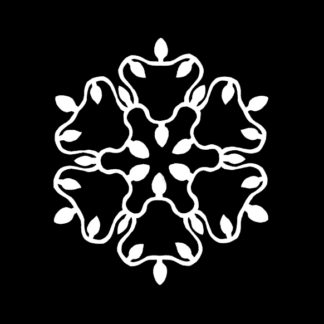Christmas Lights Snowflake Template