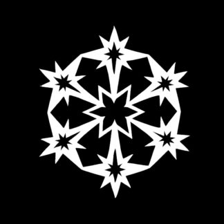 Christmas Star Snowflake Pattern