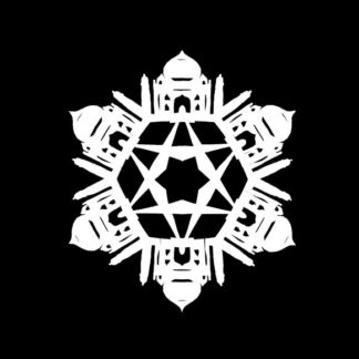 Taj Mahal Paper Snowflake Pattern