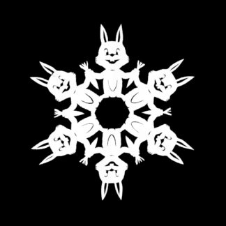 Bunny Paper Snowflake Pattern